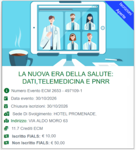 ECM venerdì 30 ottobre 2026 – Tutte le professioni sanitarie
